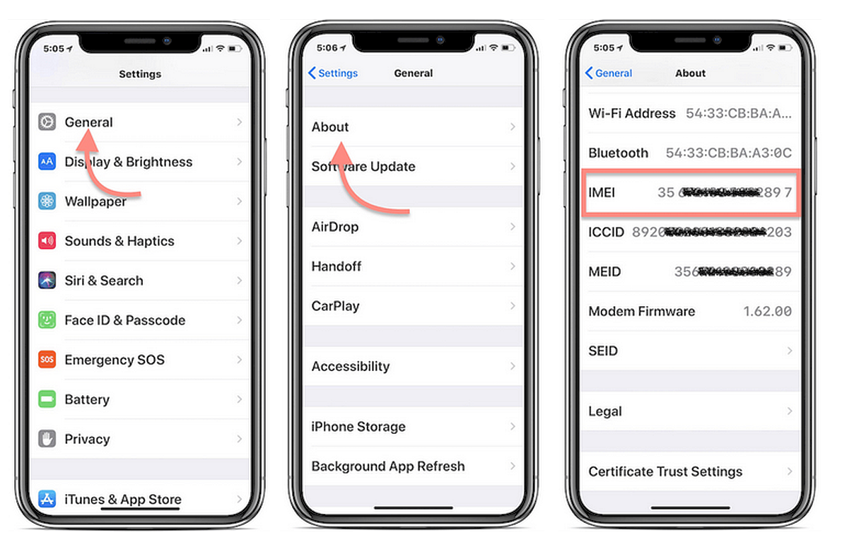 iccid number iphone