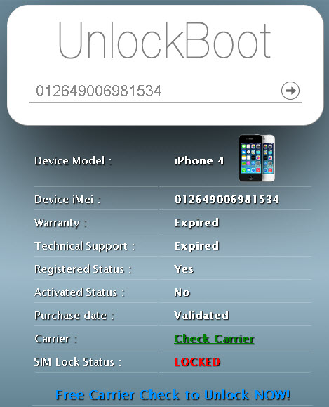 Unlock my iphone imei free